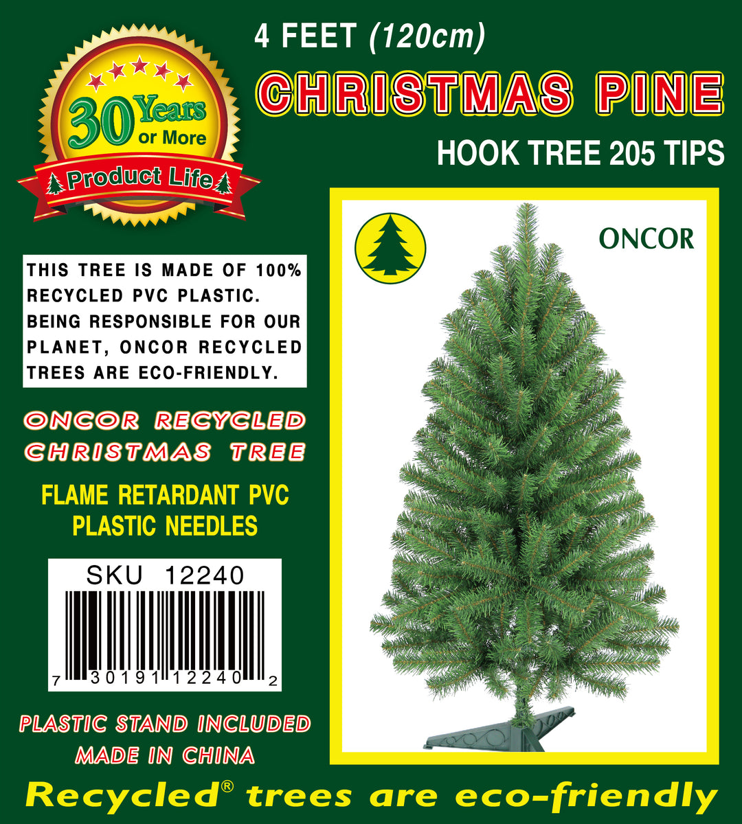 pine 5ft Mixed Green Sparkling Pine – Oncor Recycled Trees