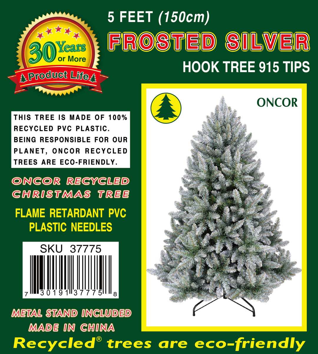 5ft Frosted Silver Fir – Oncor Recycled Trees