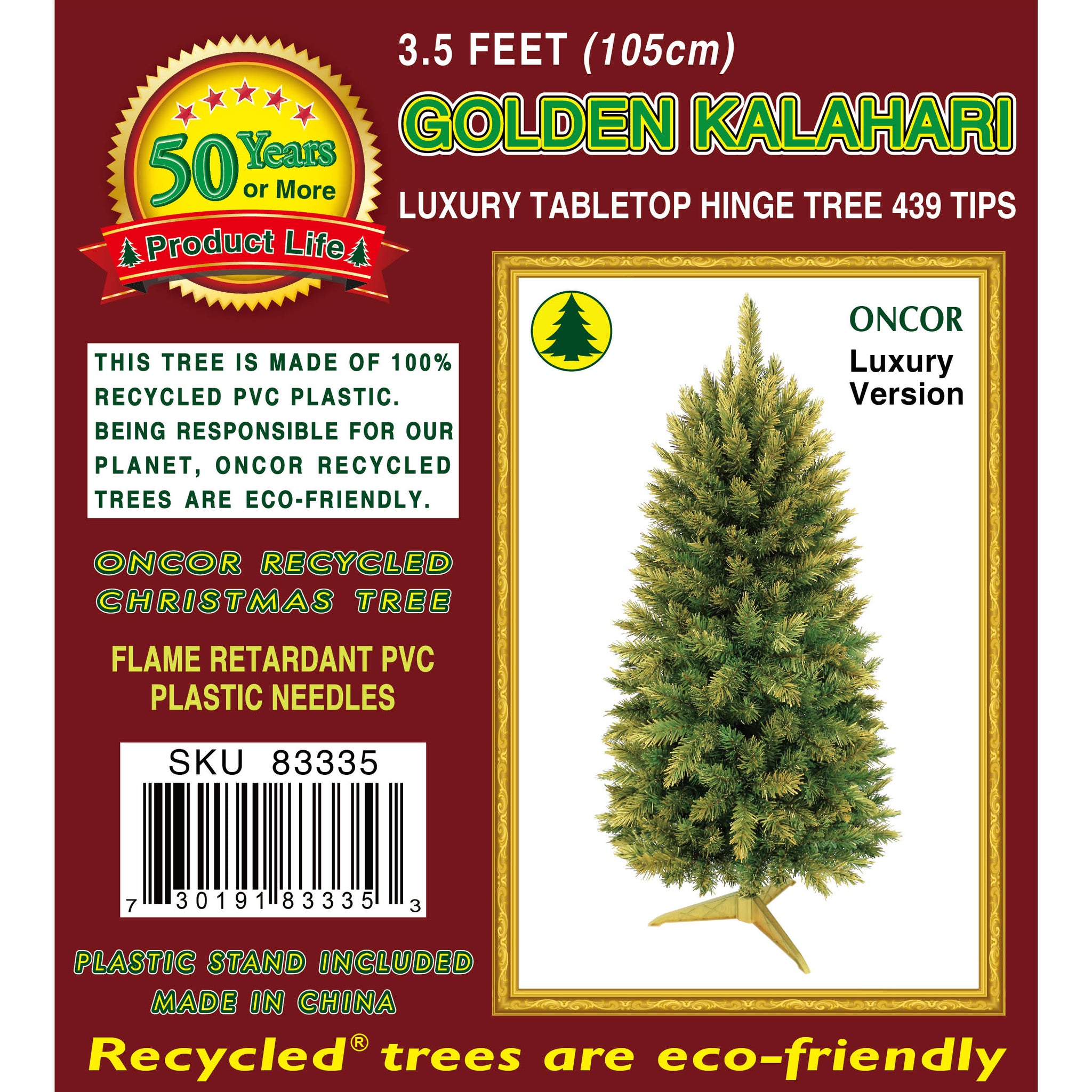 3.5ft Golden Kalahari Pine – Oncor Recycled Trees
