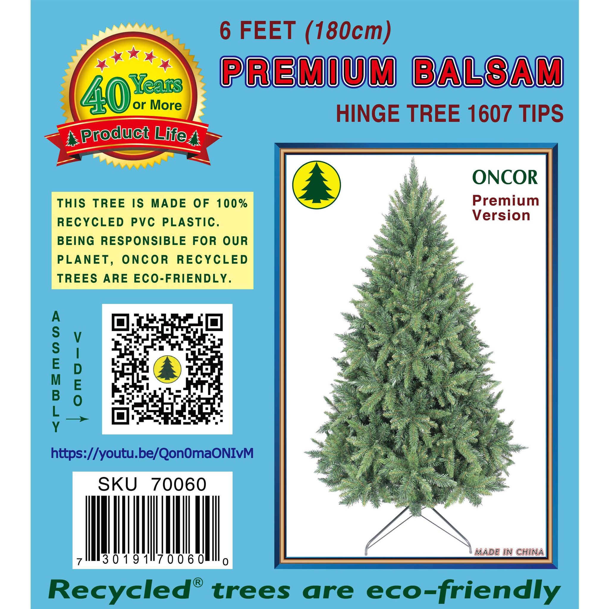6ft Premium Balsam – Oncor Recycled Trees