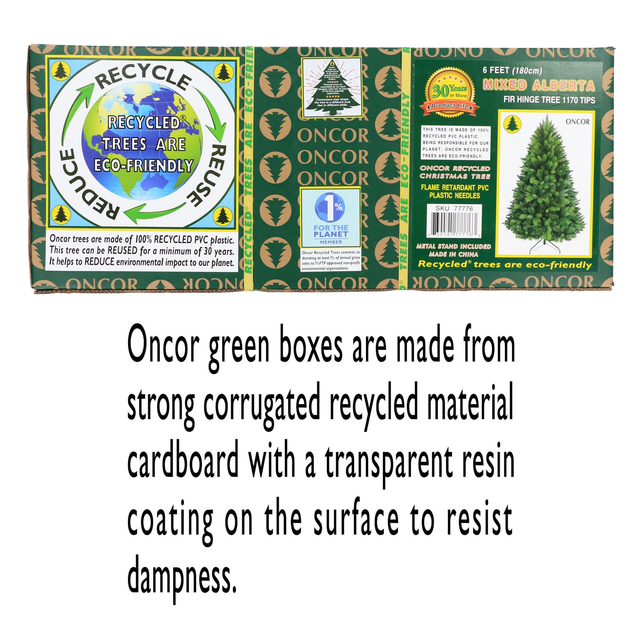 6ft Mixed Alberta Fir – Oncor Recycled Trees